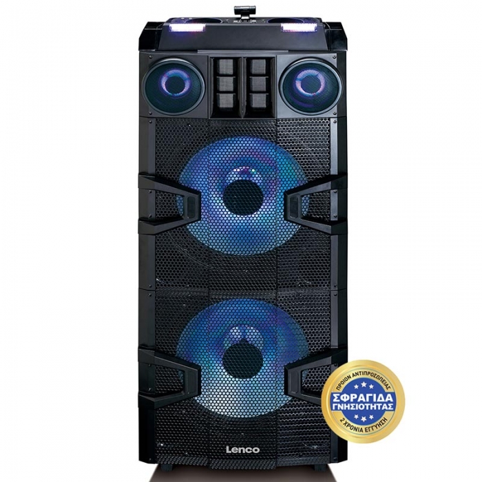 Ηχείο Party Speaker 700 W Με Bluetooth, Μικτή DJ, Aσυρματο Μικρόφωνο & Party Booster Μαύρο